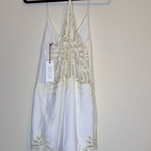 Saylor White/Off White Sleeveless Romper NWT - Picture 9 of 12